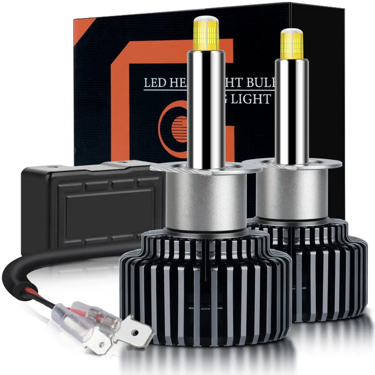 

H1 Led Headlight Bulbs 360 Car Auto Lamps Fog Lights 6000K White For Lenses Auto Turbo CANbus