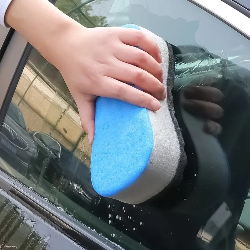 Car Wash Sponges Block Three Layer Large Wave Car Washing Sponge Wipe High Density Honeycomb Sponge Universal Car Cleaning Tool