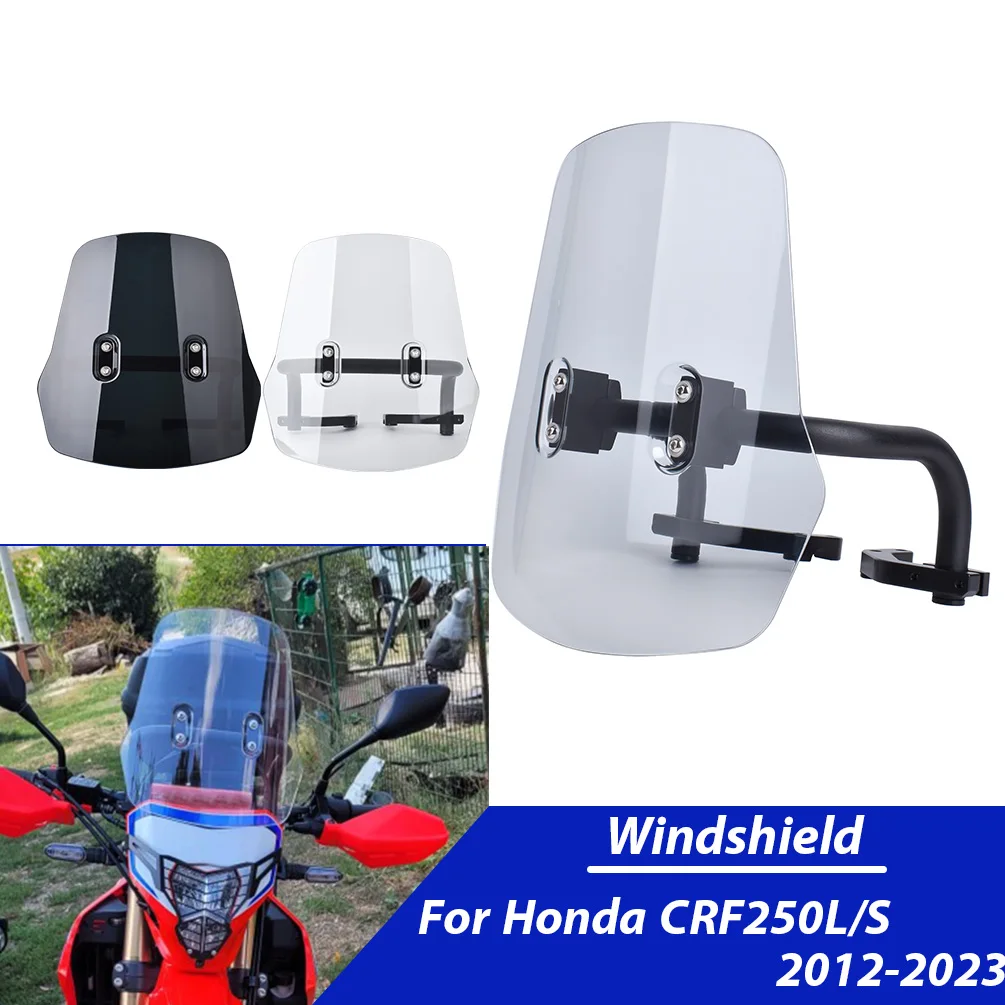 

Лобовое стекло мотоцикла для Honda CRF250L/S/M 2021-2024, дефлектор воздушного потока, передний экран, аксессуары для ветрового щита ﻿