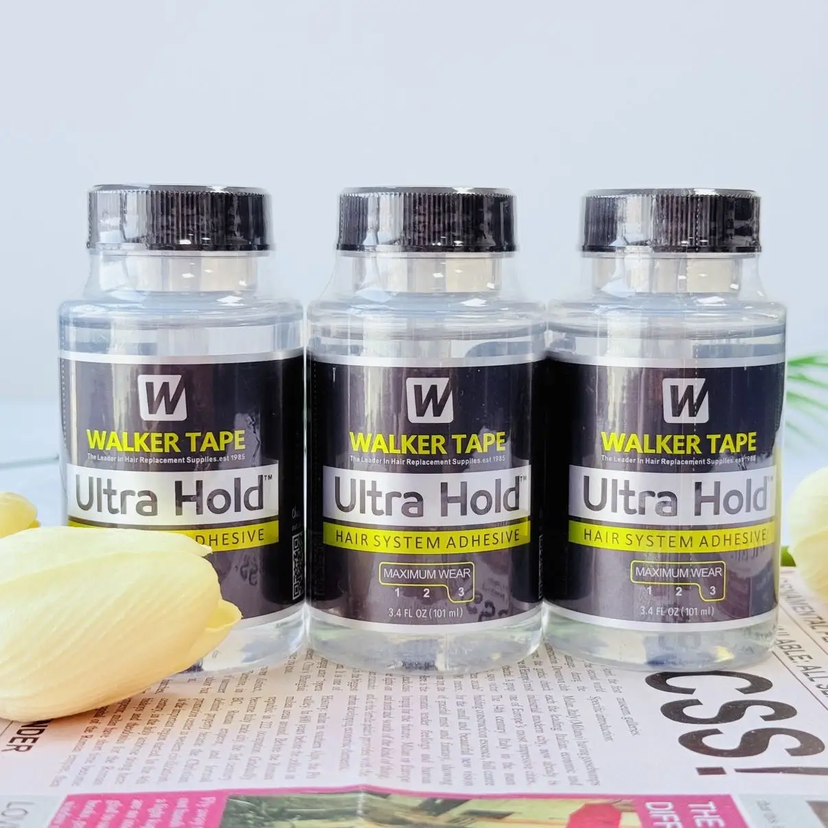 

3.4FL OZ （101ml）Ultra Hold Glue for Lace Wig and PU from Walker Tape The Leader In Hair Replacement Supply C22 solvent Remover