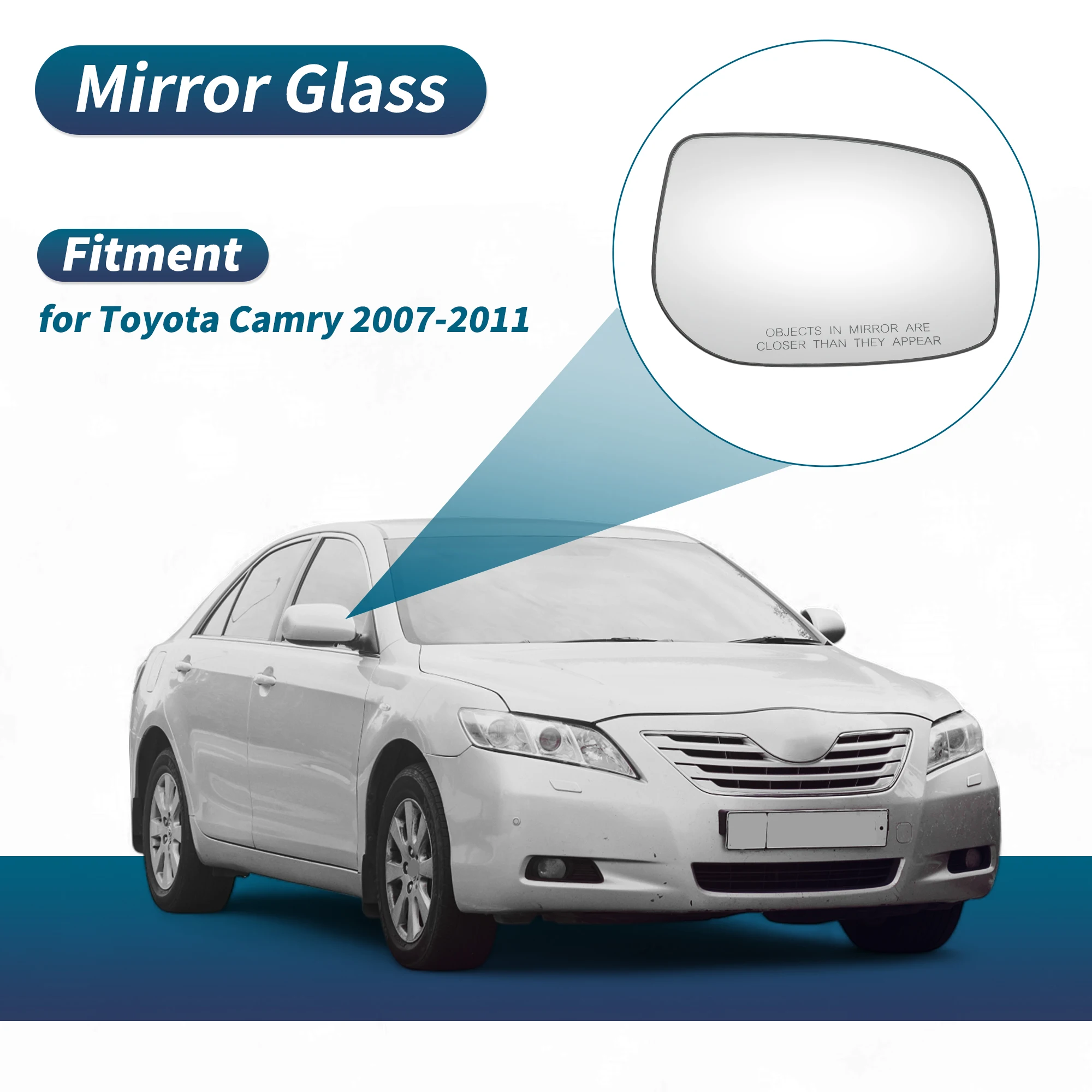 

Замена стекла зеркала с подогревом UXCELL для Toyota Camry 2007-2011, правая сторона пассажира