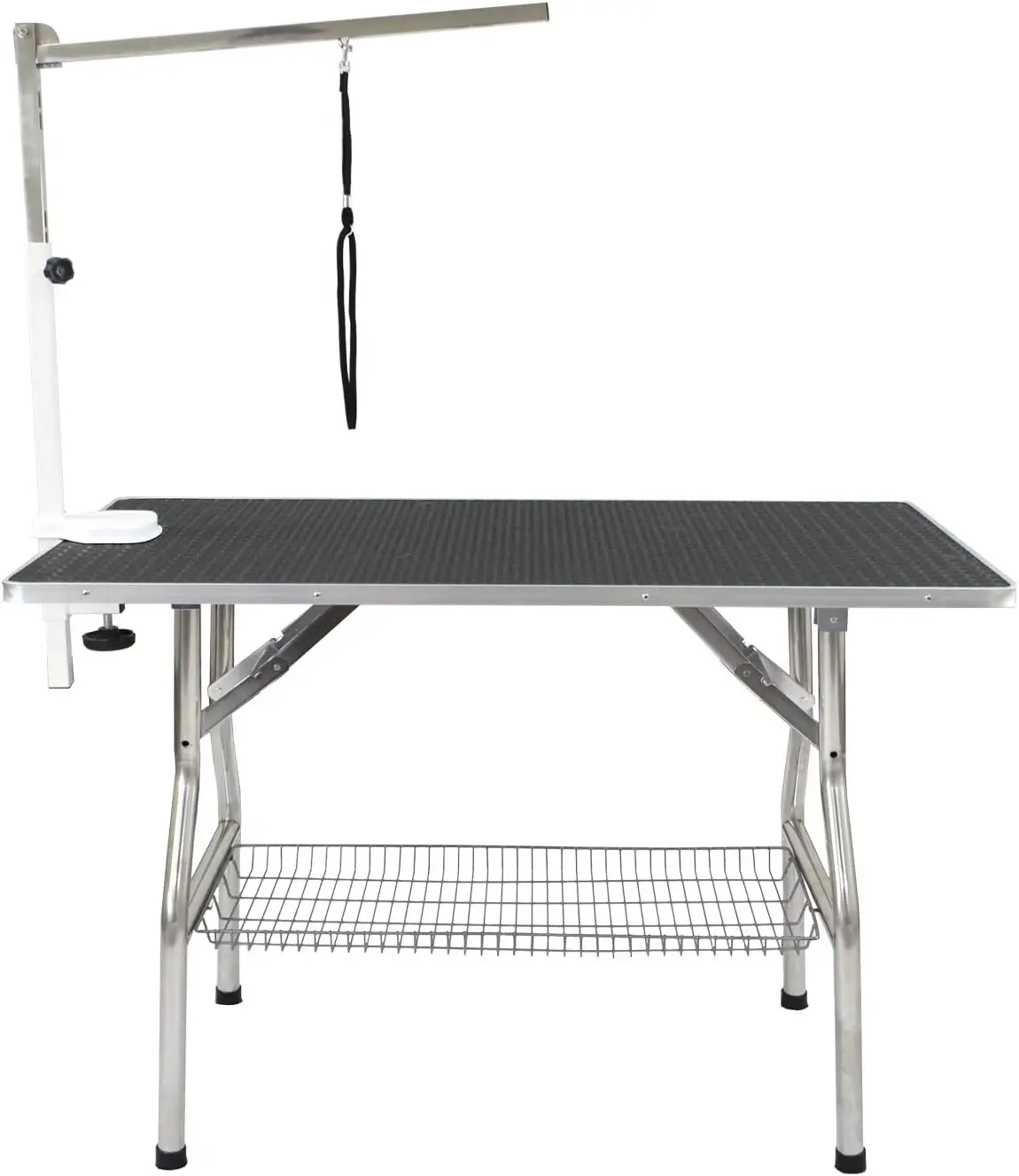 Dobrável Pet Grooming Table, Heavy Duty, Frame de aço inoxidável, tamanho pequeno