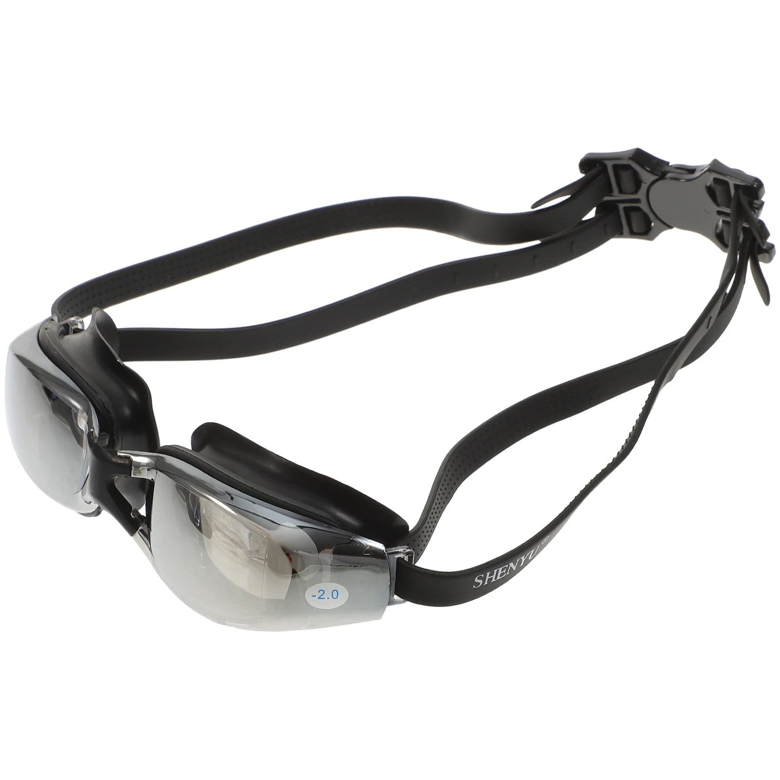 

1 Pair AntiFog Adjustable Strap Myopia Swimming Goggles Large Frame Design Wide Vision Underwater Peripheral Vision Swim Glasses