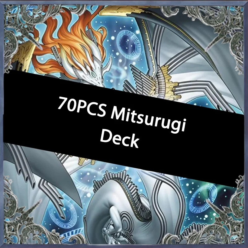 70 Cartas Mitsurugi 1304 Fidraulis Harmonia Yugioh, Baraja de Juego Fácil de Usar, No Original, Master Duel, Baraja DIY