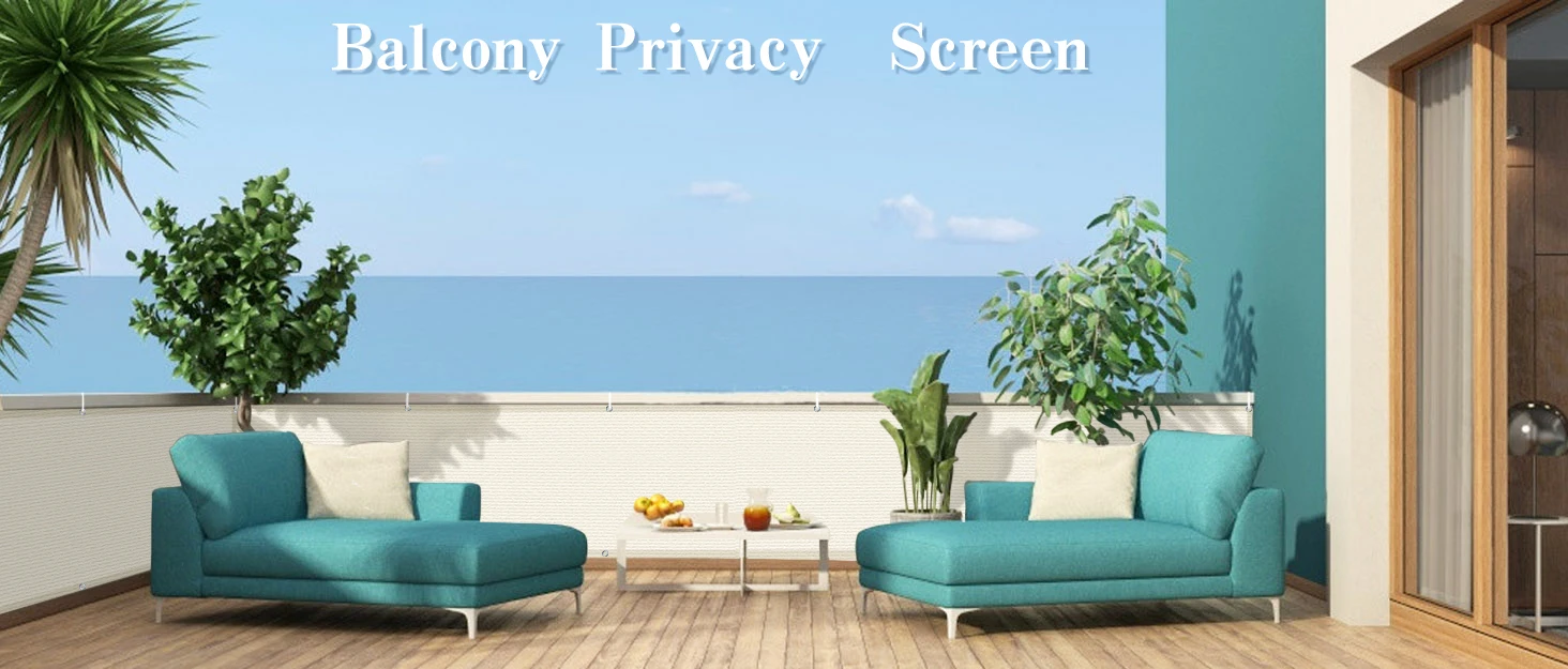 Sichtschutzzaun für den Außenbereich mit wasserdichtem UV-Schutz-Sonnenschutzstoff für Balkon und Garten mit Lochdesign – Detail 1
