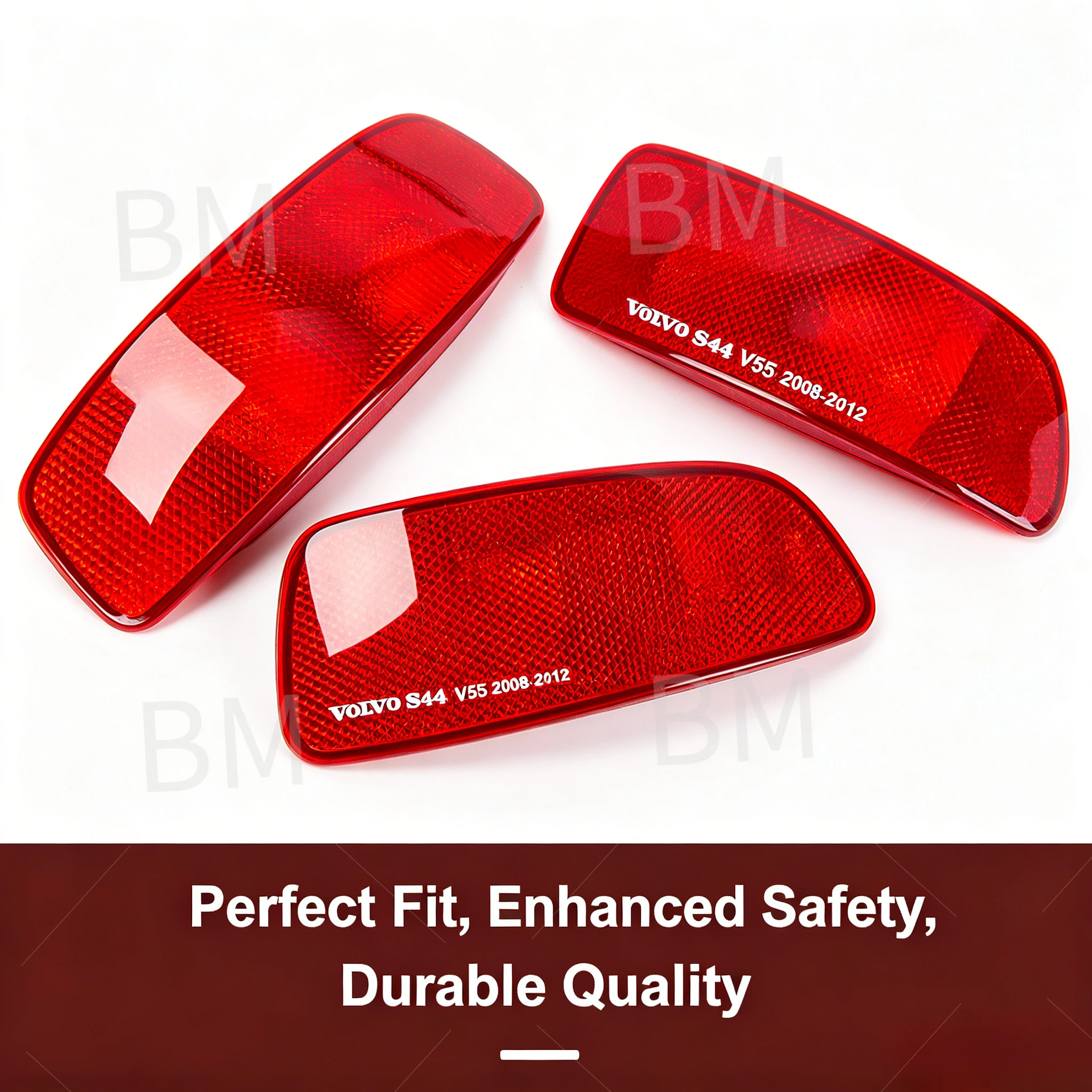 

Car Accessories Rear Bumper Reflector L/R For Volvo S40 V50 2008-2012 Reflector Light Assembly Left Right Side