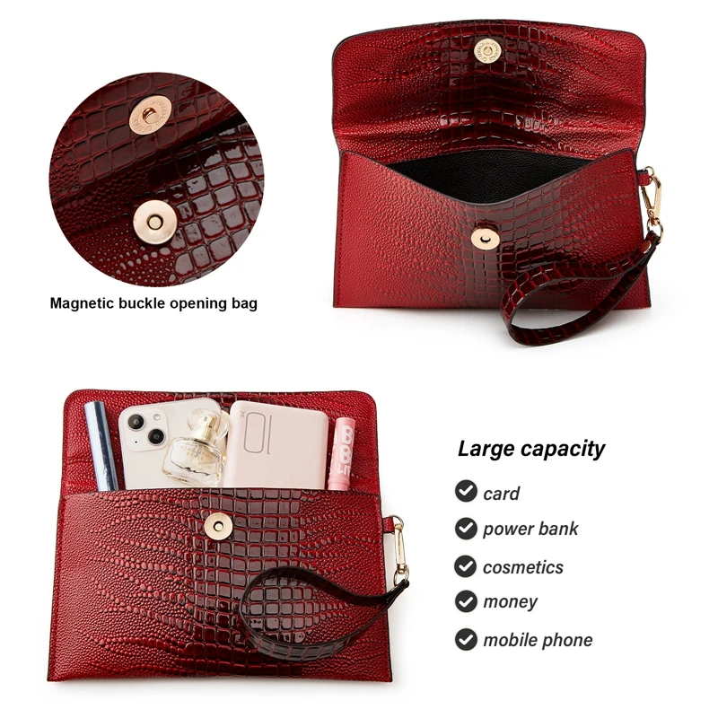 New Women Wallets Fashion Clutch Bags Top Quality Brand Card Holder Phone Bage Zipper Wallet For Women Wrist Bag Cartera Mujer