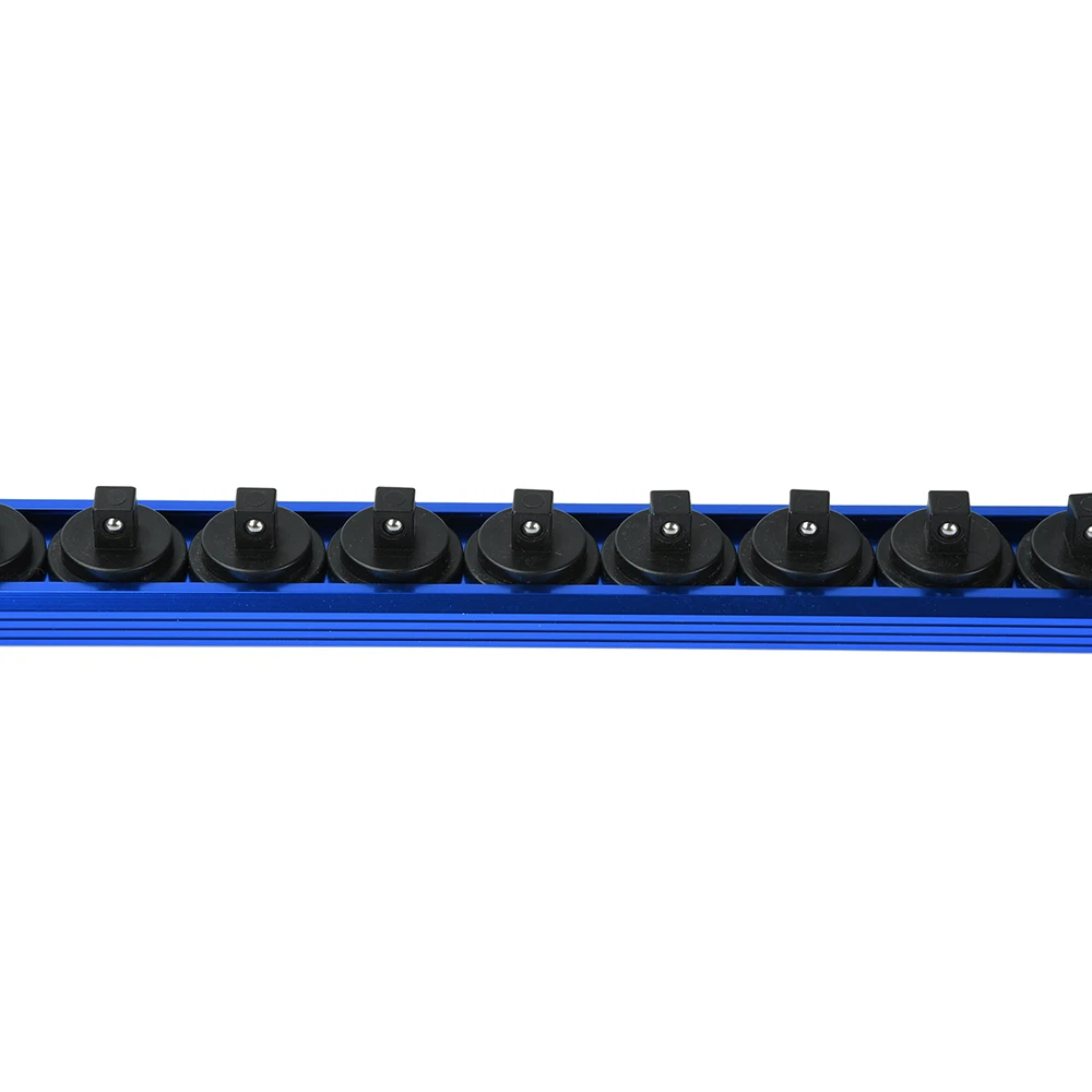 1 Stück 360 ° Schwenkbarer magnetischer Steckdosen-Organizer, 1/4 3/8 1/2 Zoll, Steckdosen-Clip, Schienenhalter, Steckdosen-Rack-Tablett, Handwerkzeuge, Blau, Rot ﻿ – Detail 32