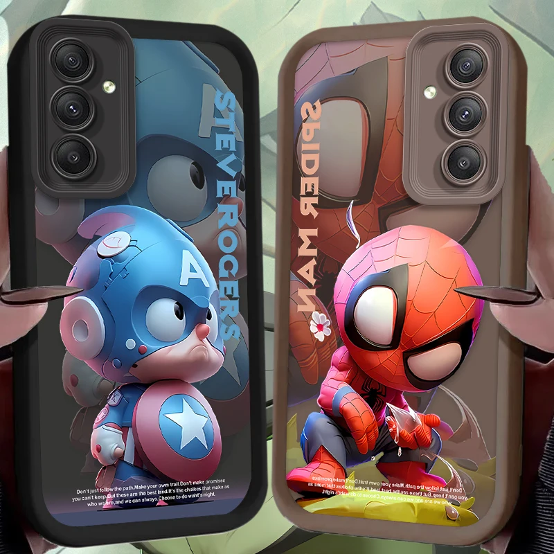 Marvel Spider Man Steve Rogers Case Voor Samsung Galaxy A55 A15 A35 A25 A05 A 05S 5G A24 A13 A23 A12 A22 A32 A52 A 52 A 71 A72 A51