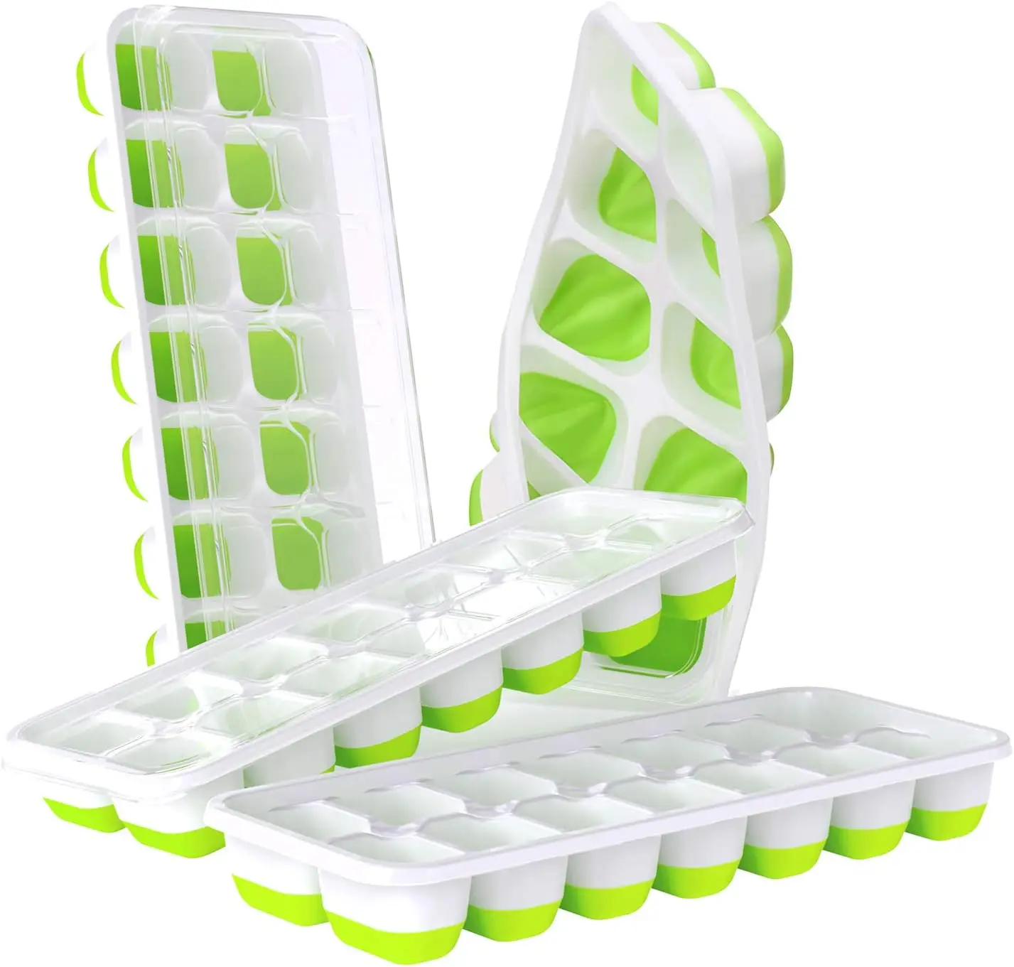 Fruit Ice Maker with Removable Ice Cube Trays, Non-Toxic, Durable, Kitchen Tools, Bar, Pub, Wine, 14 Grids