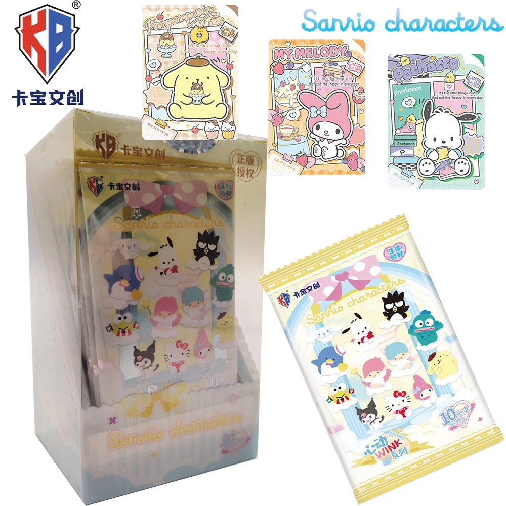 

Kabao Genuine Sanrio Cartoon Collection Card Popular Celebrity Family Member Pattern Theme Rare Cards Birthday Surprise Gifts
