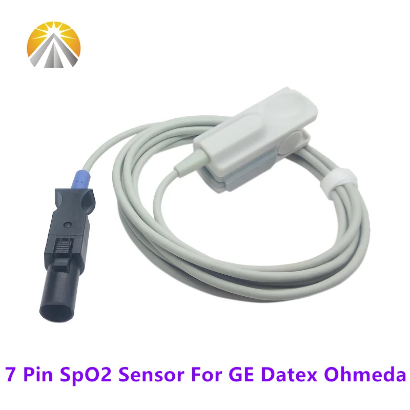 

For Datex Ohmeda SpO2 Sensor 7 Pin Reusable OXY-F4-H Adult Child Neonates Animal Clip Types 3700 3710 3740 3800 S/5 AS/3