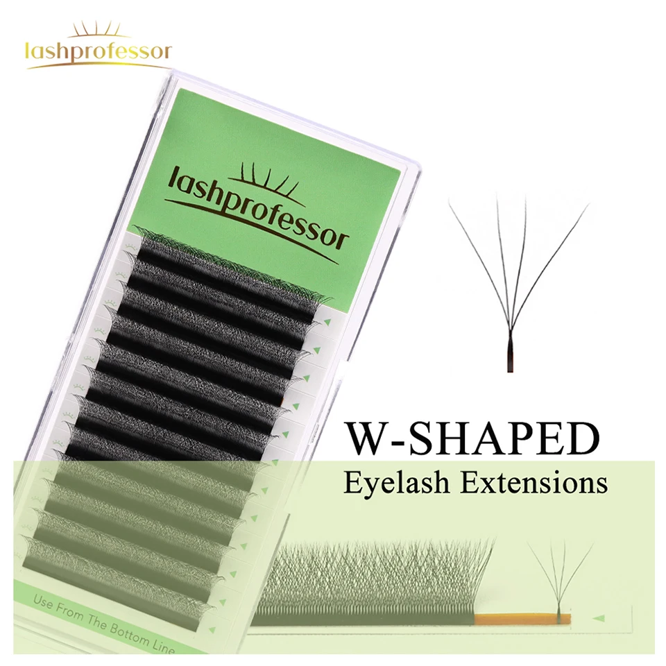 

Lashprofessor YY Lash Extension W Shaped Individual Spike Lash Double Tip Y Shape Volume Lashes 3D 4D 5D W Mesh Net Cross Lashes