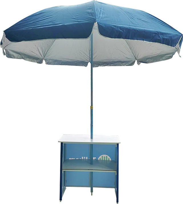 High Quality Eco-Friendly Promotion Table Set Beach Umbrellas & Garden Parasols For Sun Protection For Stall Use