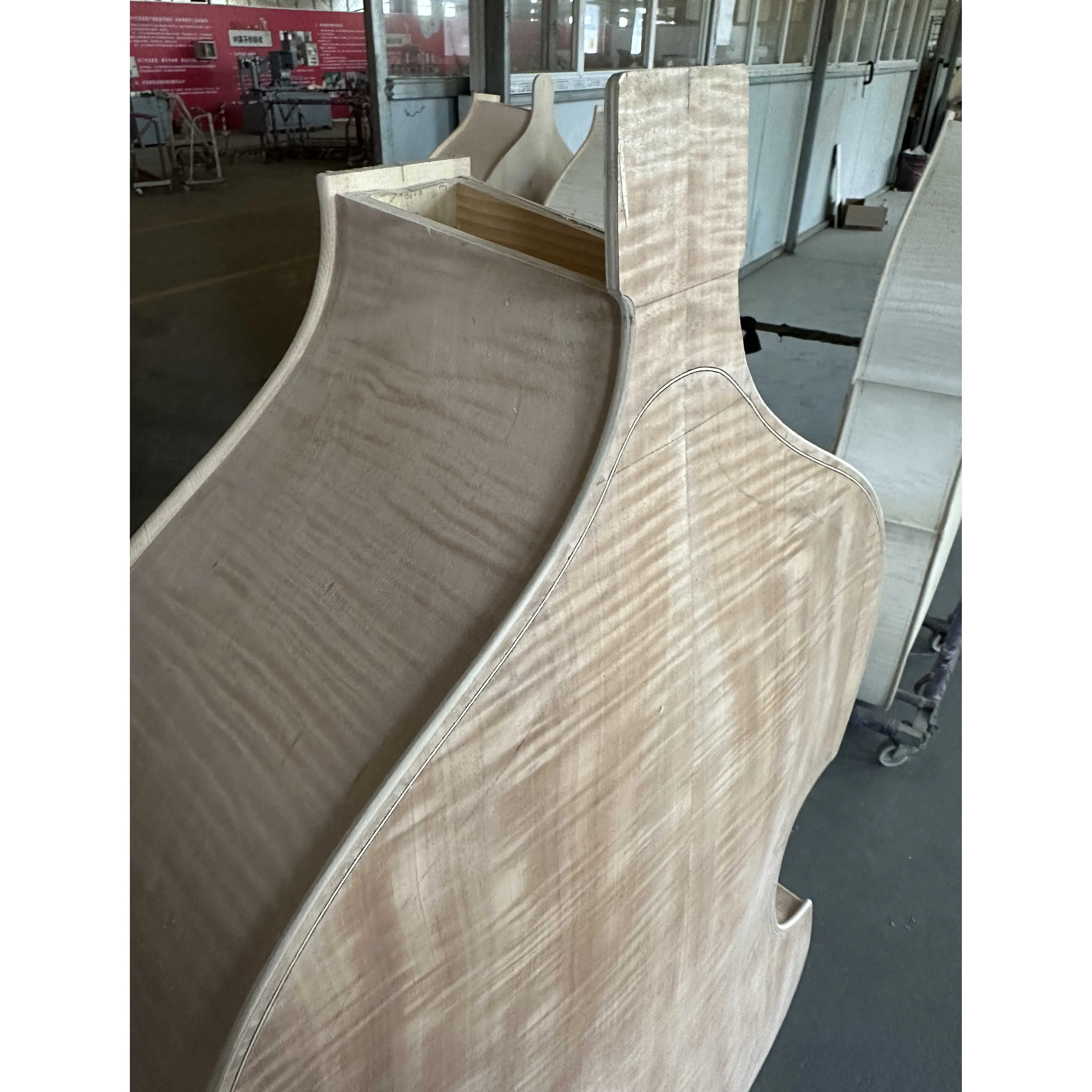 Customized Wooden Bass for DIY, European Bass, White and Unfinished Bass, 3/4 Plywood