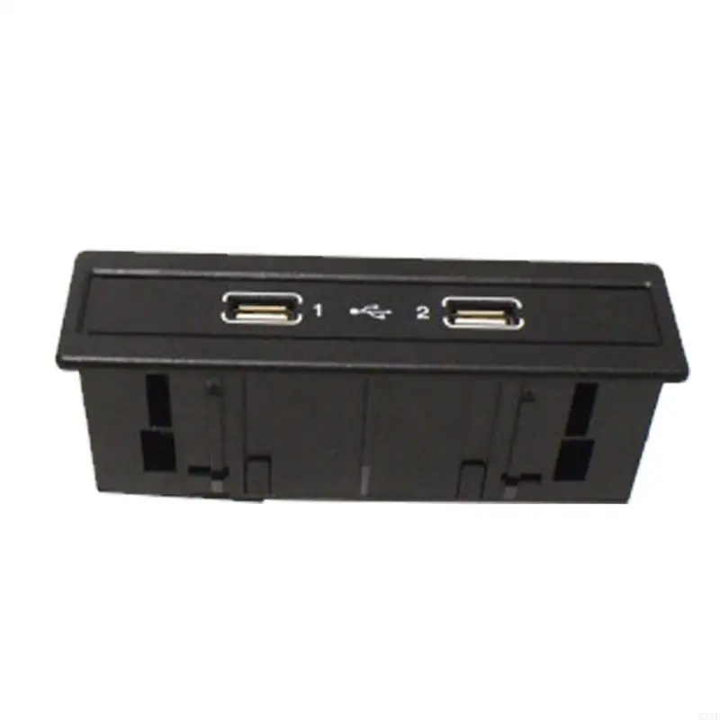 M76E Fahrzeug-USB-Medieneingangsbaugruppe A2058200326 2-Port-Konsolenpanel für W205 X253 W213 Medienzugriffsreparatur mit – Detail 3