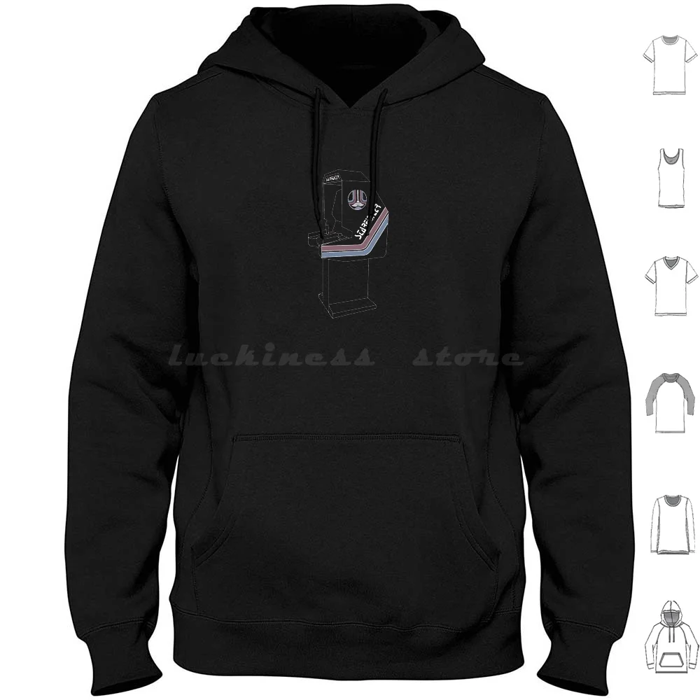 

Starfighter Arcade Cabinet Hoodies Long Sleeve The Last Starfighter Arcade Cabinet Rylos Rogen Starfighter Sci