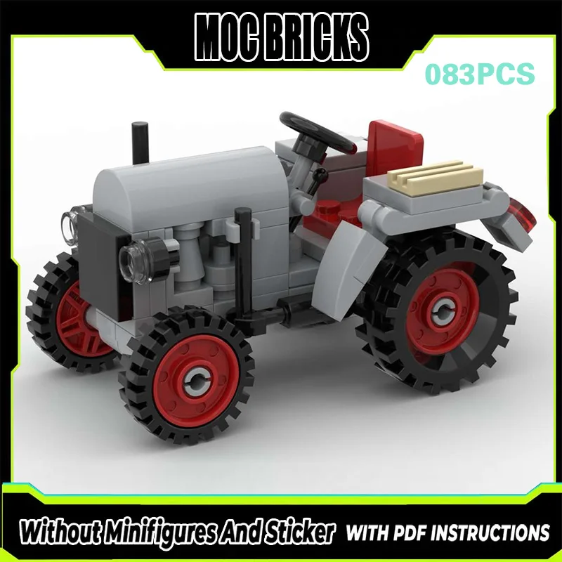 

Конструктор City Car Model MOC: Сельскохозяйственный Трактор ED 16/2. Модульная Технология. Подарки. Набор для сборки. Детские игрушки.