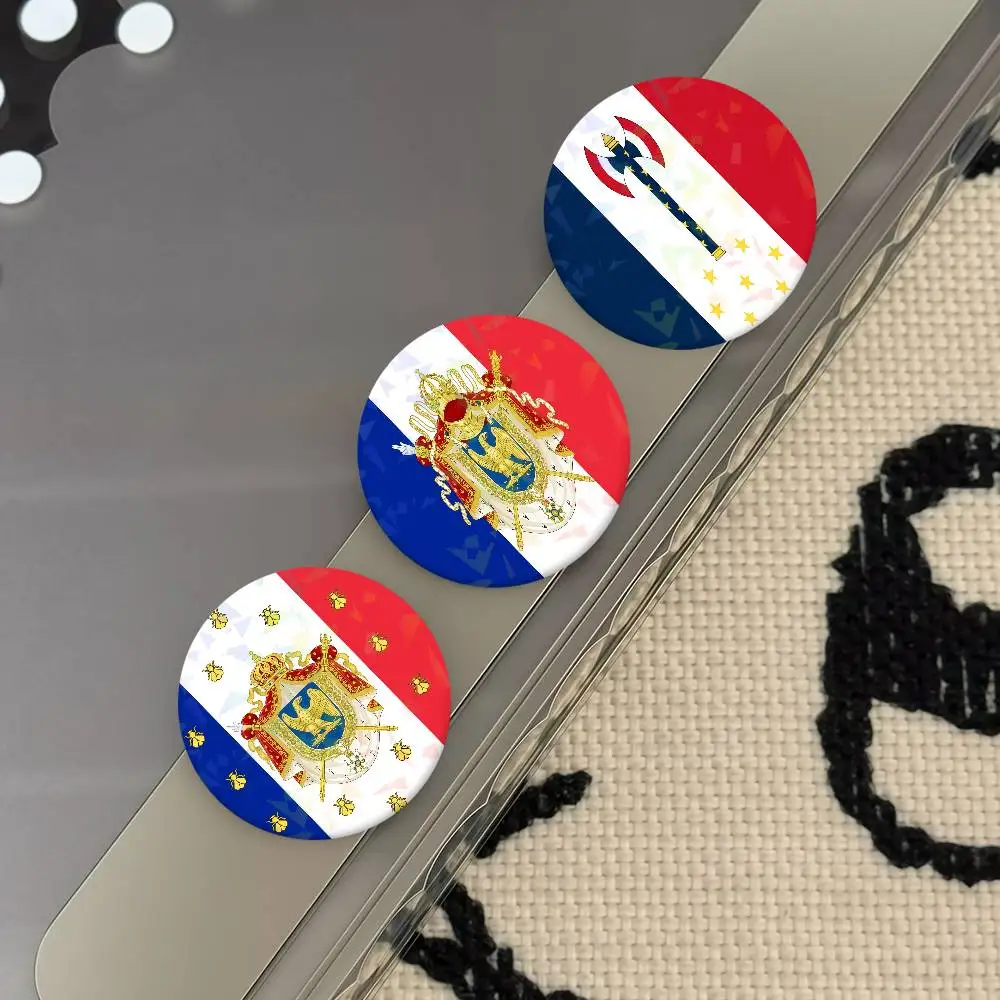 N-Napoleonic French D-Drapeaux flag Badges Button PinsBrooch Creative Badge Clothes Backpack Jewelry Gift For Kids Friends