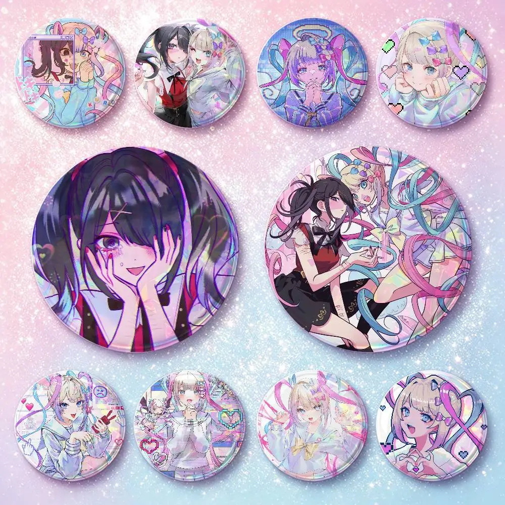 Needy Girl Overdose Cute Cartoon Badges Button Round Creative Pin Brooch Badge Bag Decor Accessories Fans Collect Friends Gifts