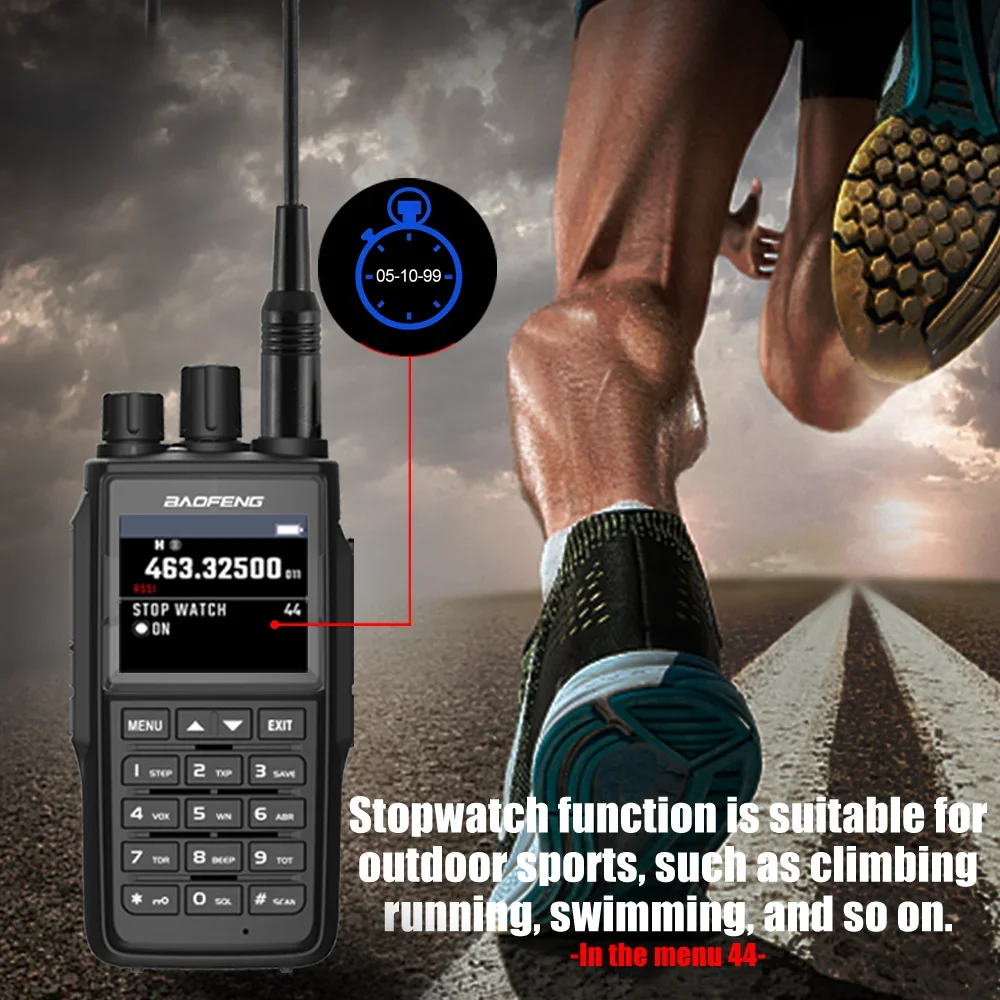 2024 Baofeng UV-UV22 Walkie Talkie 10W dwuzakresowy wysokiej mocy daleki zasięg przenośne Radio z kanałem 999 Ham FM UHF VHF 2-Way Radio