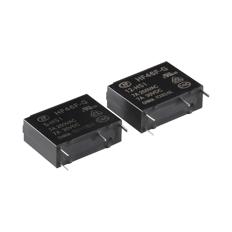 10PCS 4Pin 5V 12V Relay Set HF46F-G-5-HS1 HF46F-G-12-HS1 HF46F-G-24-HS1 HF46F-G-12-HS1T HF46F-G-24-HS1T for Electronic Component