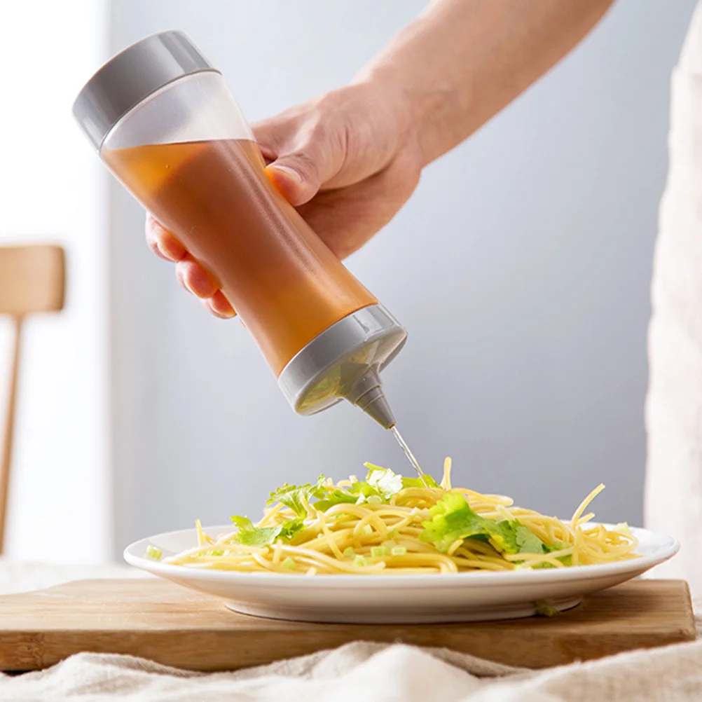 

3pcs Plastic Squeeze Bottle 600Ml For Sauce Ketchup Oil Vinegar Salad Dressing Jam Mustard Condiment Dispenser Kitchen