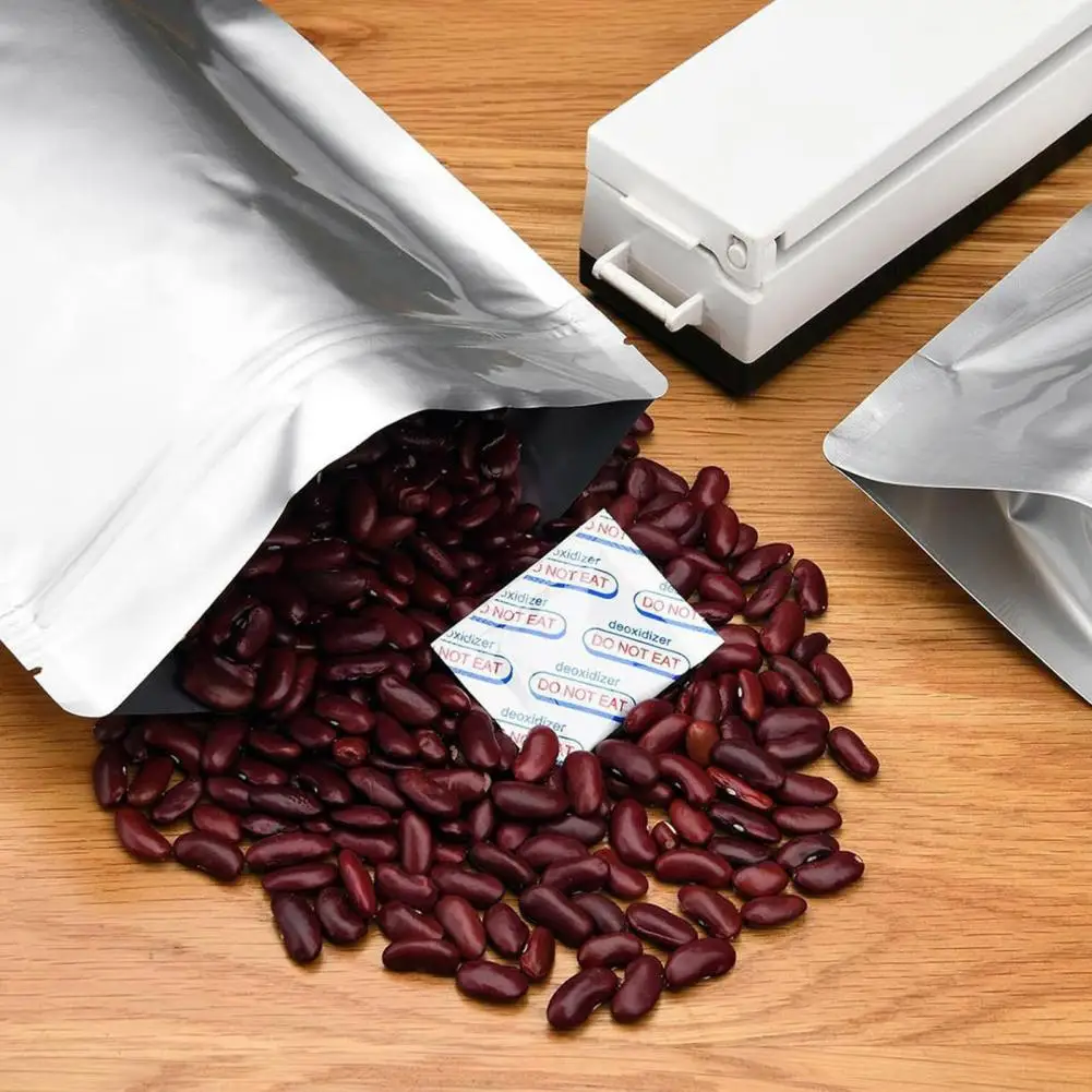 

Полиэтиленовые пакеты из алюминиевой фольги, полиэтиленовые пакеты для хранения с защитой от запахов, пакеты на молнии для пищевых продуктов с кислородными поглотителями для длительного использования при жаре, 60 шт.