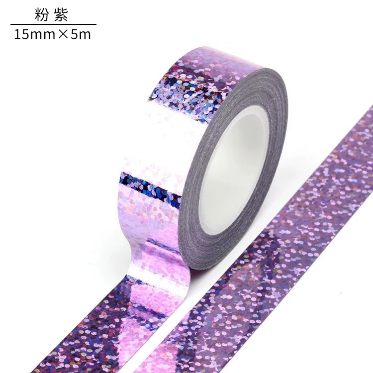 Laser Tape High Strength Adhesive Small Roll Stationery Office Laser Accessories Collage washi tape