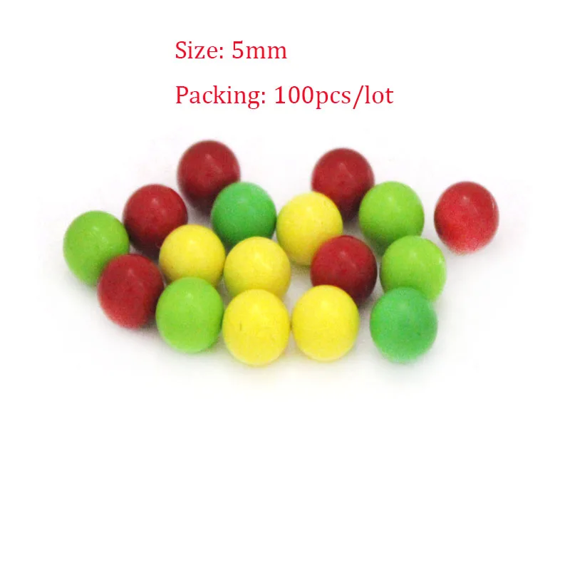 30-100PCS Metal Colored Paint Steel Ball Smooth Loose Space Beads 5mm 6mm 7mm 8 mm Solid Beads Without Holes Toy Bead Wholesale