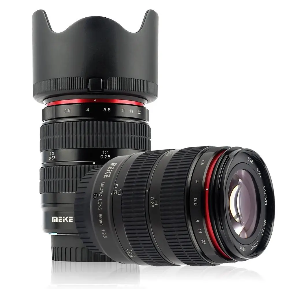 Meike 85mm F2.8 Camera Lens Full Frame 1.5:1 Macro for  E Mount for Camera Canon Fujifilm M4/3 Nikon Camera Lens