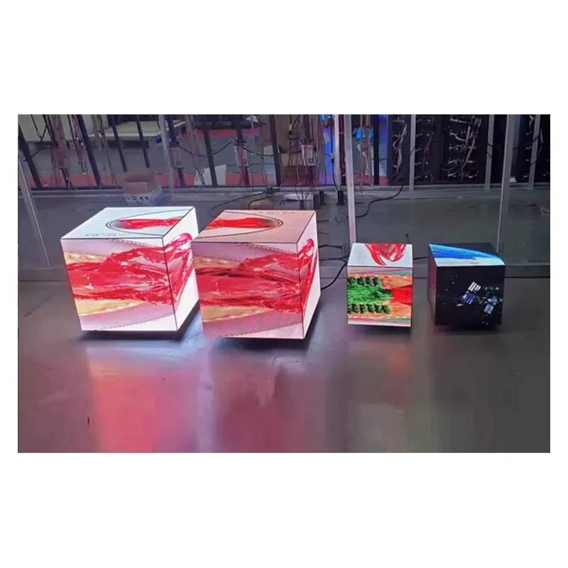 Advertising Logo Sign Digital Signage High Definition Outdoor Multi Face Video Signage Magic Led Cube Display Screen