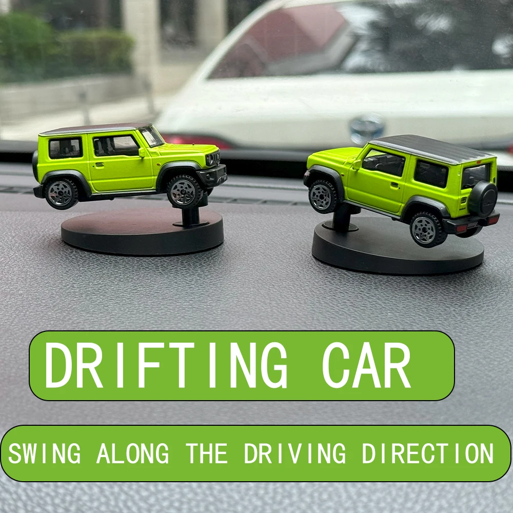 

1PCS Car Drift Rotating Ornaments Auto Dashboard Turning Racing Model Deco Car individuality Center Console Decoration For JIMNY