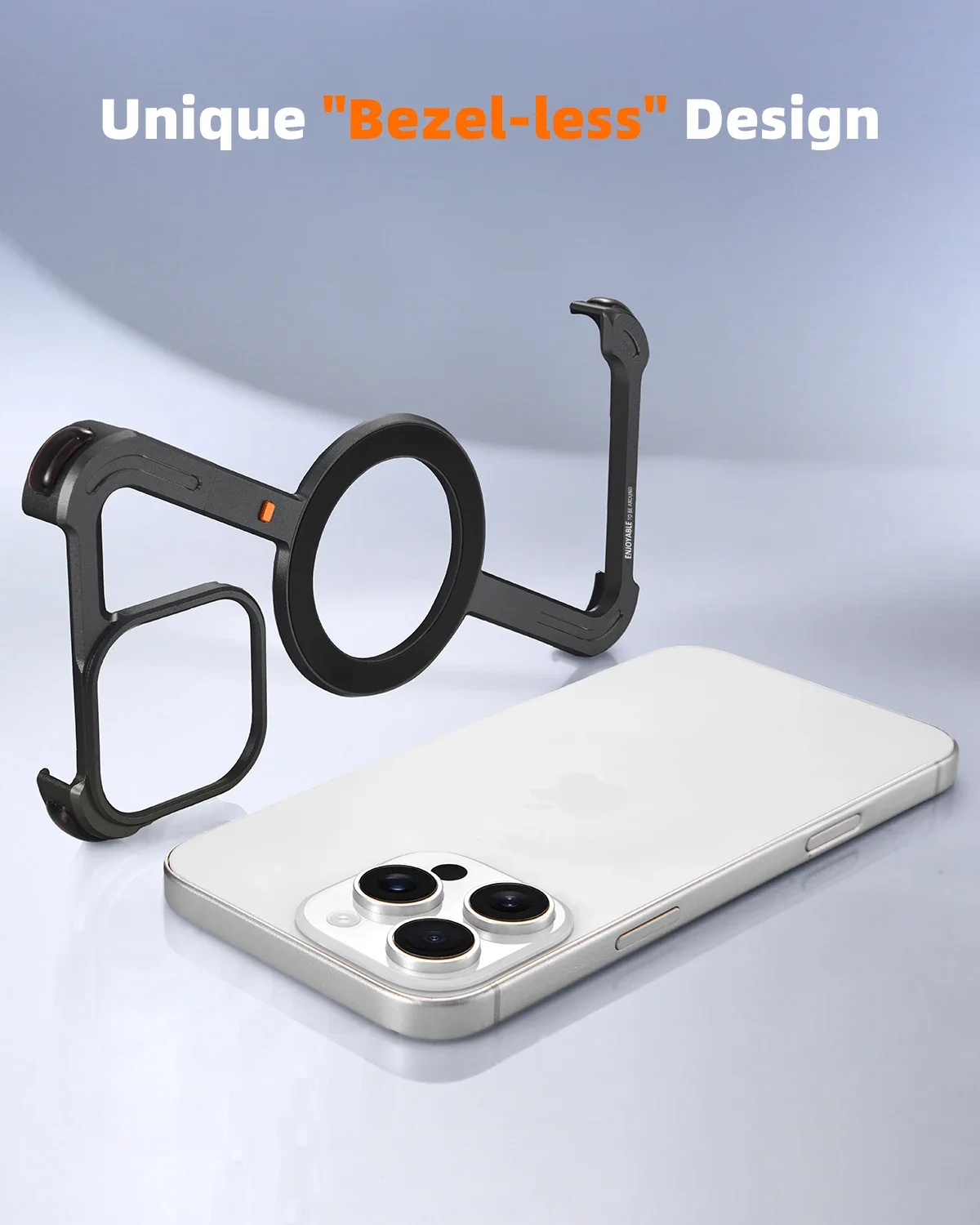 

Oatsbasf Z-образный металлический чехол для телефона iPhone 16 Pro/Pro Max Magsafe, минималистичные ультратонкие безрамные противоударные защитные чехлы