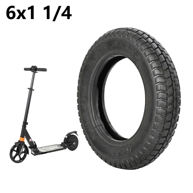 

6-inch pneumatic tire electric scooter mini battery car tire 6*1 1/4 thickened tire wear-resistant