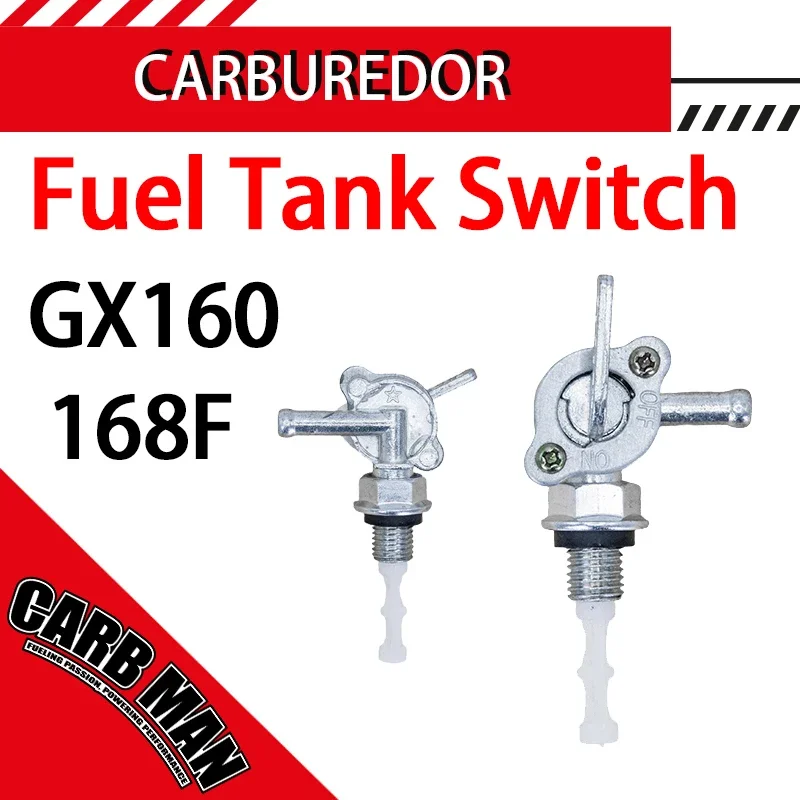 ON/OFF Gas Fuel Tank Switch Cock Tap Valve Fuel Valve Petcock Switch For Honda GX160 168F 2-3KW 5.5HP 6.5HP Generator Engine