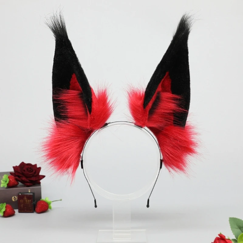 Anime Props Headband Devil Ear Hairhoop Halloween Dressingup Accessory Hairband