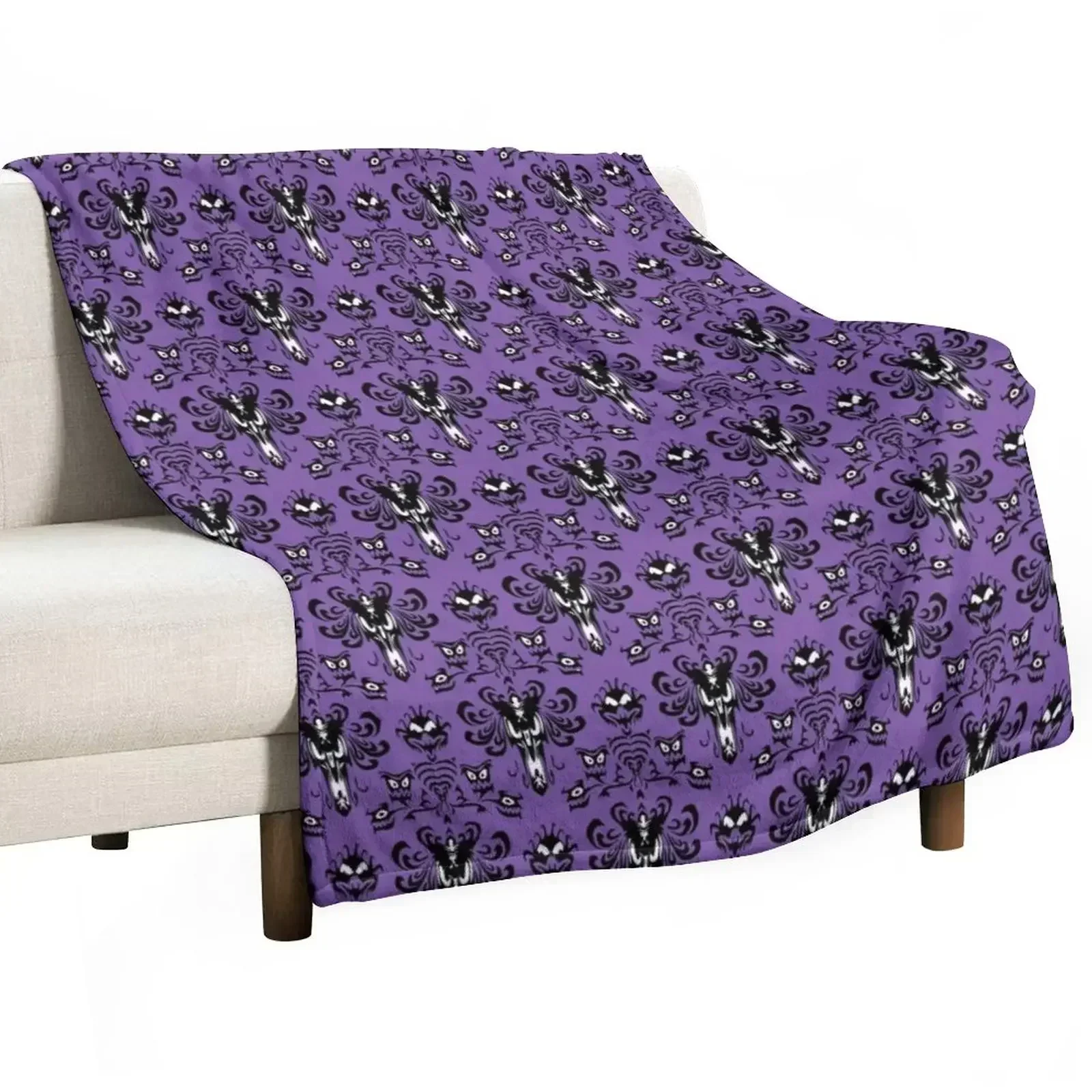 Haunted Mansion Wallpaper Throw Blanket Flannel Multi-Purpose Thins anime Blankets For Baby Decoratives Blankets