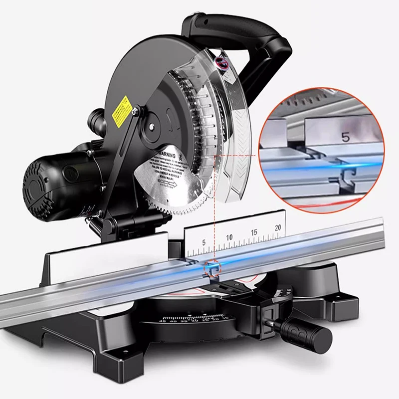 10 Inch Electric Saw Aluminum Machine 220V/1800W Multifunctional Circular Saw 45 Degree Cutting Miter Sawing Aluminum Machine