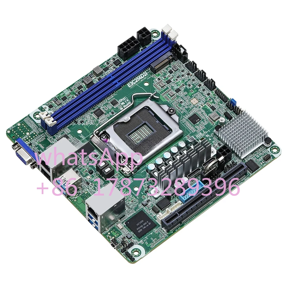 E3C256D2I For Asrock MiniNAS Server Motherboard Support Intel E-2300 and 10th Gen