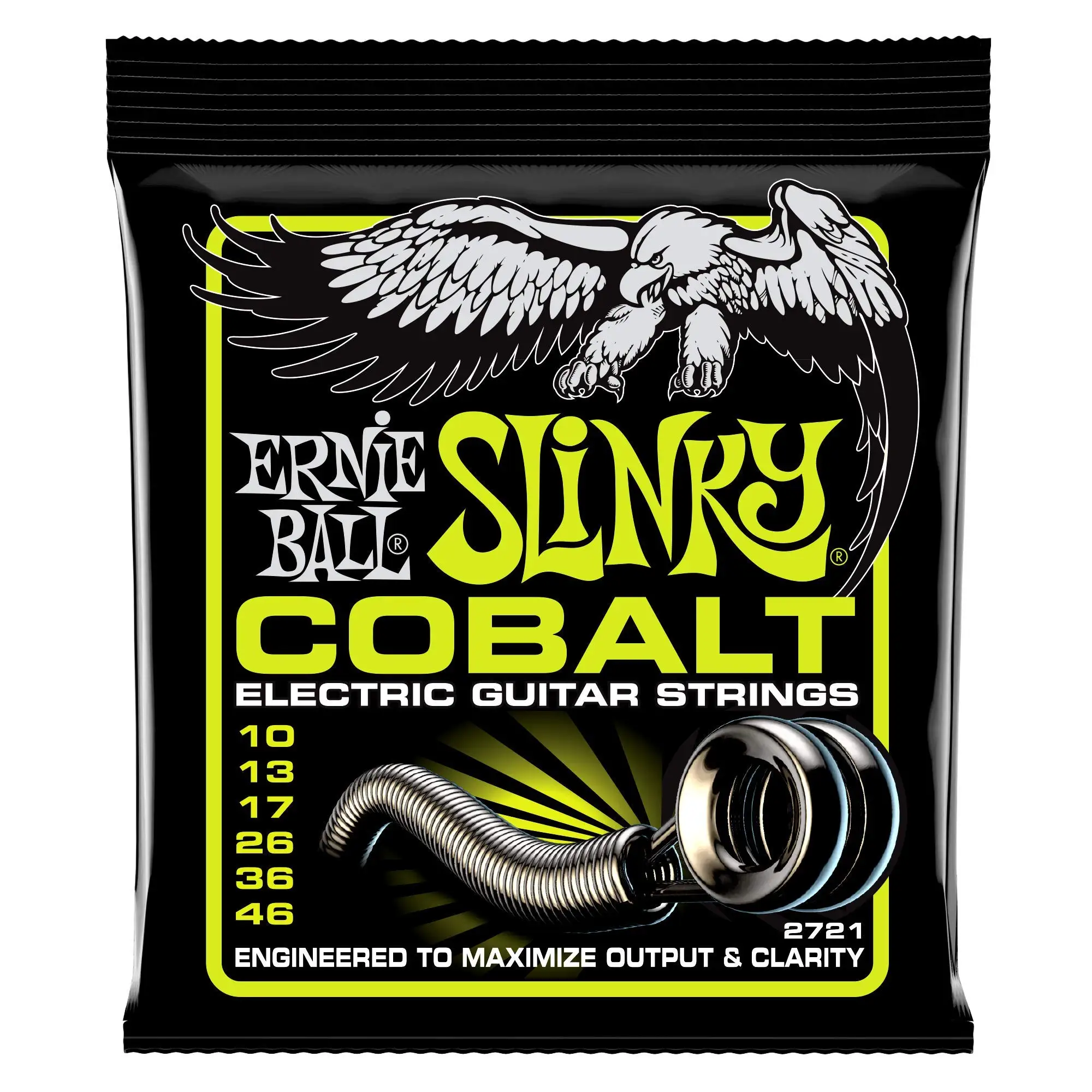 REGULAR SLINKY COBALT ELECTRIC GUITAR STRINGS - 10-46 GAUGE - 2721