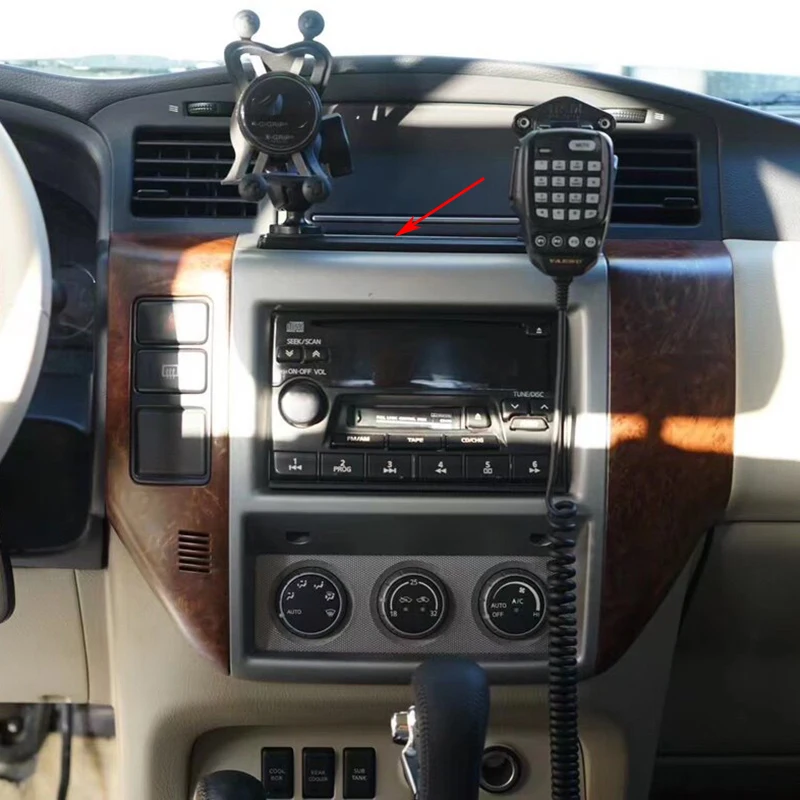 For 2005–2015 Nissan Patrol Y61 GU Phone Mount Extension Bracket Adhesive Clip-on Mount Super Safari Ball-Joint Phone Mount