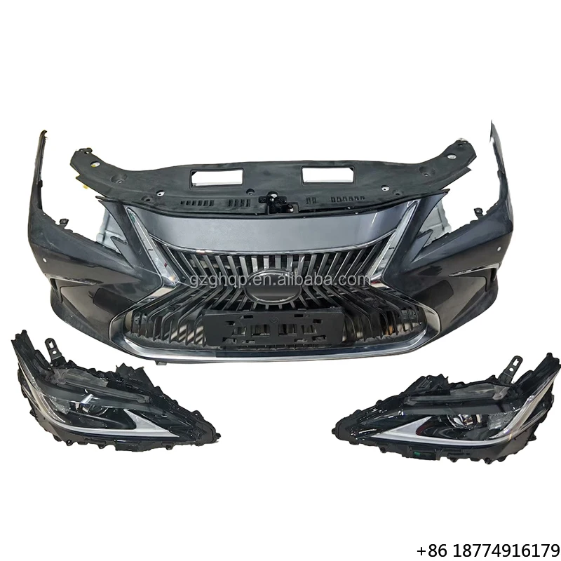 

Front Bumper Radiator Grille Fan Assembly Black for ES200 ES260 ES300 2018-2024