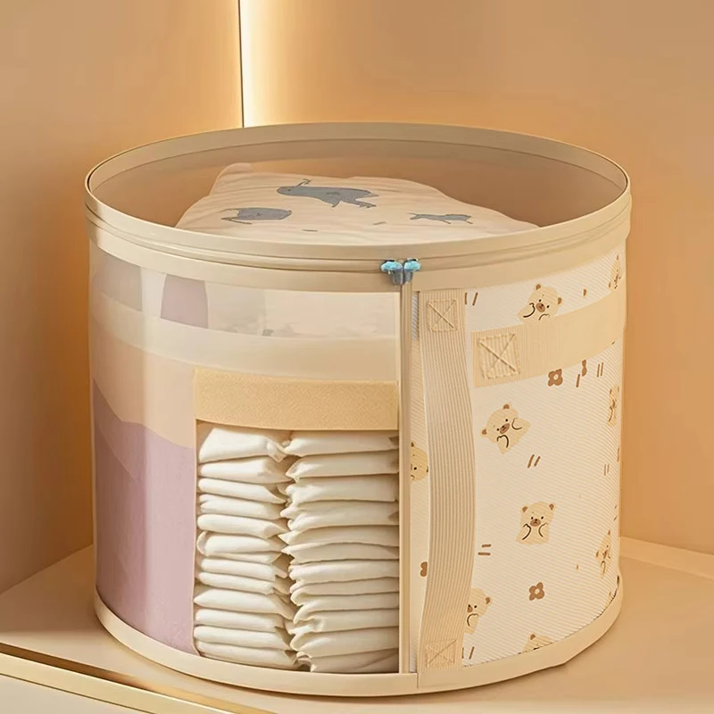 Secchio per pannolini per bambini 42 * 28 cm Cestino per organizer per vestiti per cambio pannolini di grande capacità Secchi portaoggetti stampati per cartoni animati per bambini