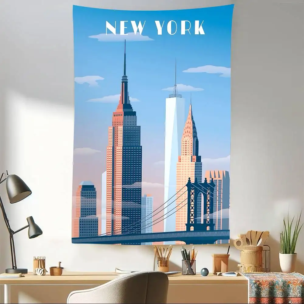 المناجم المدنية الشهيرة إحداثيات مدينة نيويورك التصوير خلفية ديكور الجنية الجدول الاطفال الحلوى الجدول راية العرض