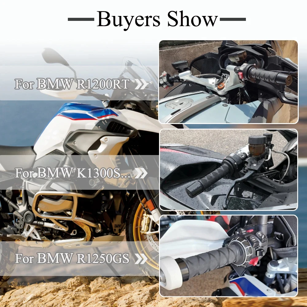 2024 For BMW R 1200GS R1250GS F800GS F700GS R 1200GS 1250GSA LC ADV Motorcycle Non-slip Handlebar Grips Cover Heat Shrink Cover