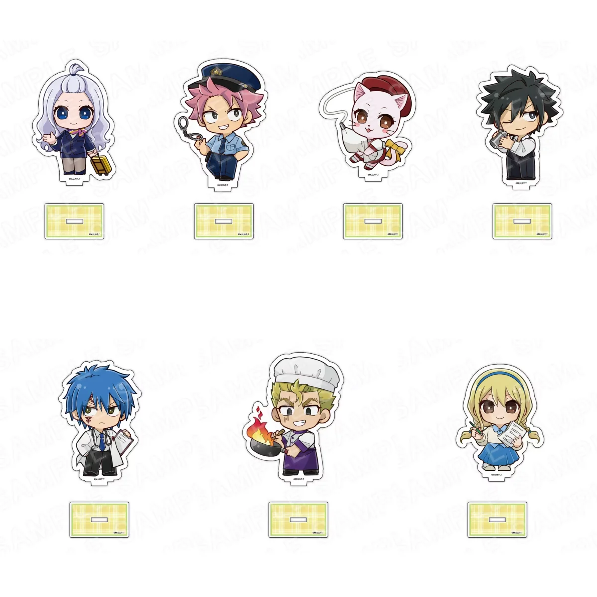 10cm 100 YEARS QUEST‌ Academy Keychain Model Figure Cosplay Plate Holder Topper Birthday Fans Gift