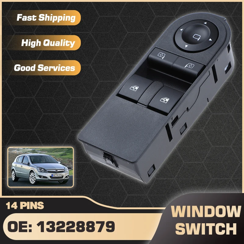 

Master Power Window Switch Lifter For Opel Astra H For Opel Astra H Sport Hatch For Opel Astra H Twintop 2004-2015 13228879