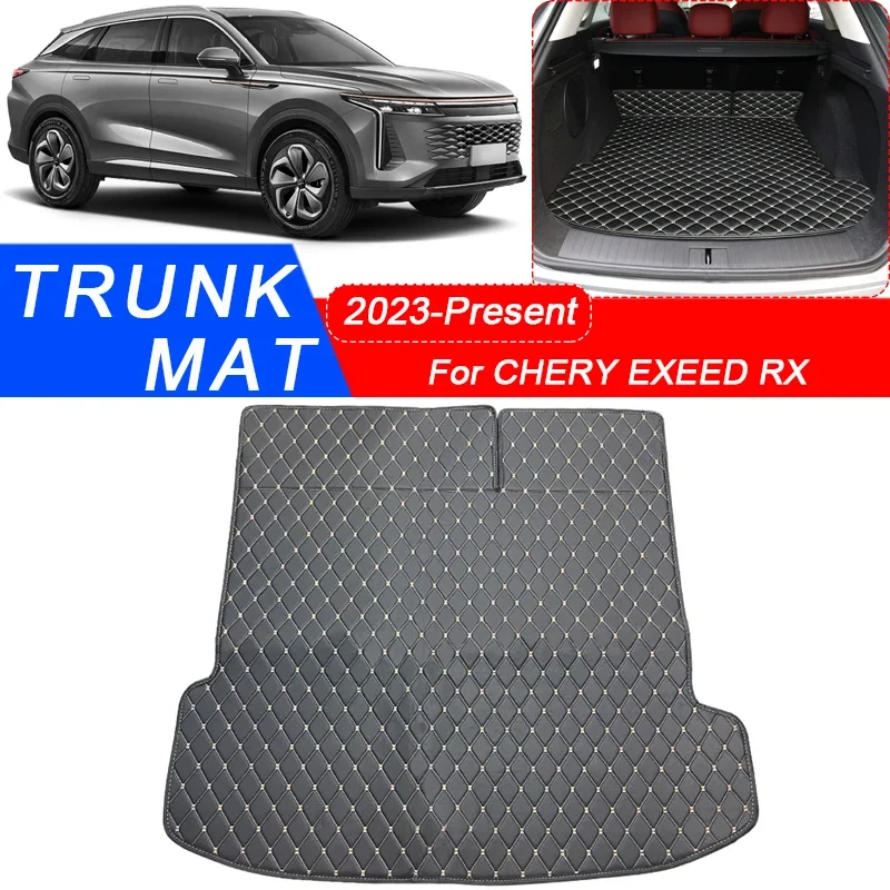 Custom Car Styling Trunk Main Mats For Chery EXEED RX 2023-2025 Waterproof Anti Scratch Non-slip Cover Internal Auto Accessory