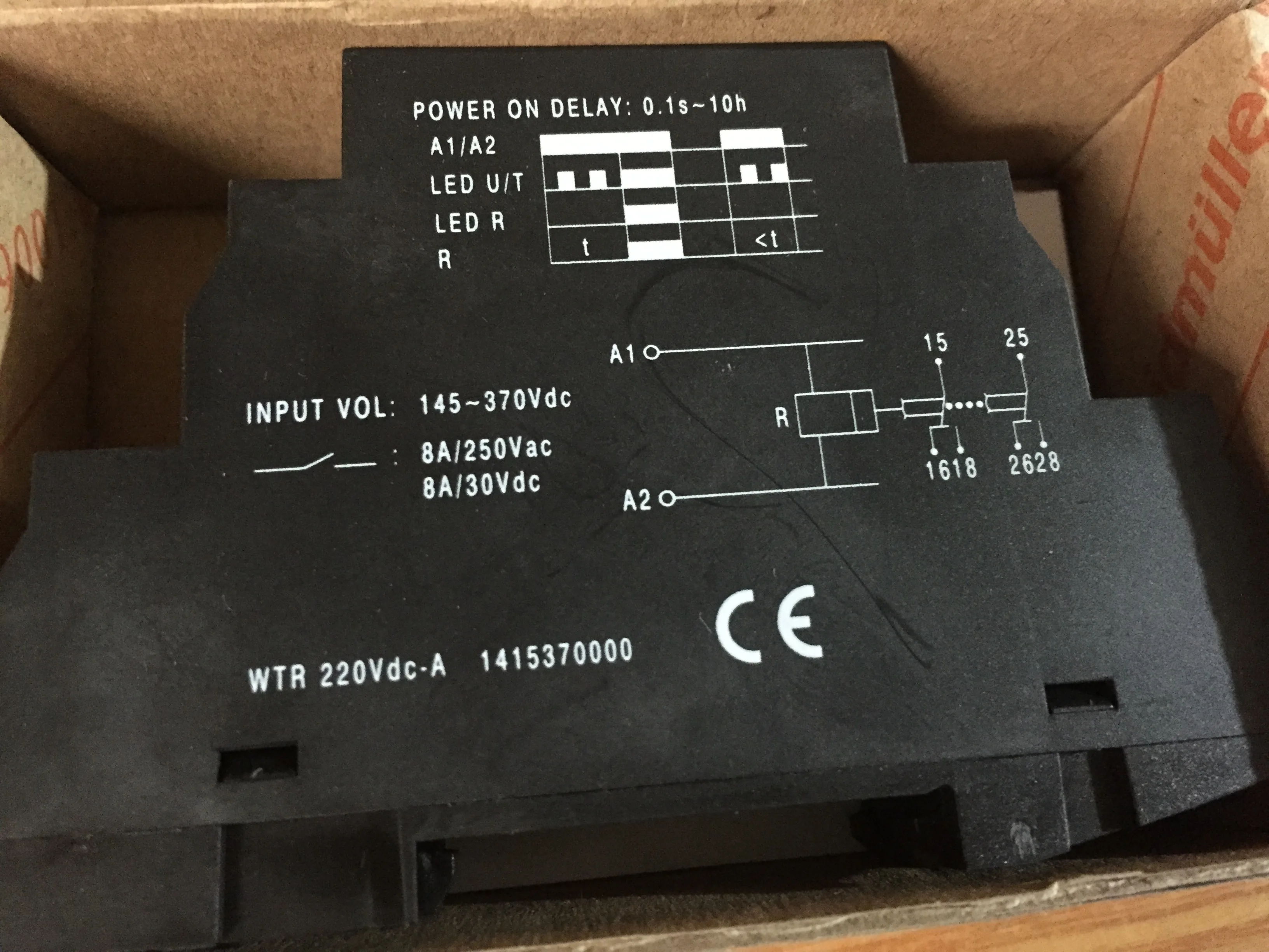 WTR 220Vdc-A 220V DC Time Relay 1415370000